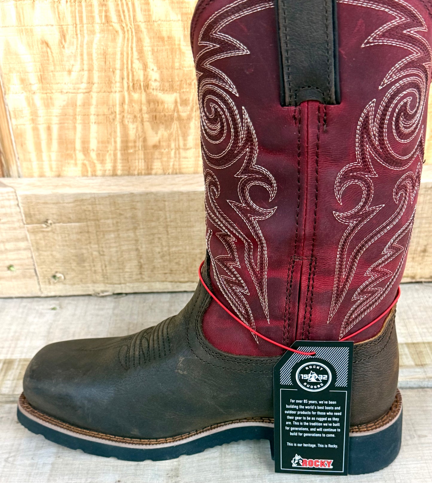 Rocky Women’s Steel Toe Water Proof Slip On Work Boot