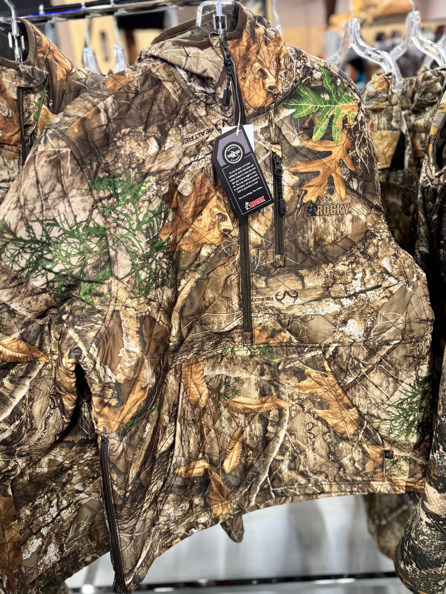 Rocky 1/2 Zip Camo Jacket