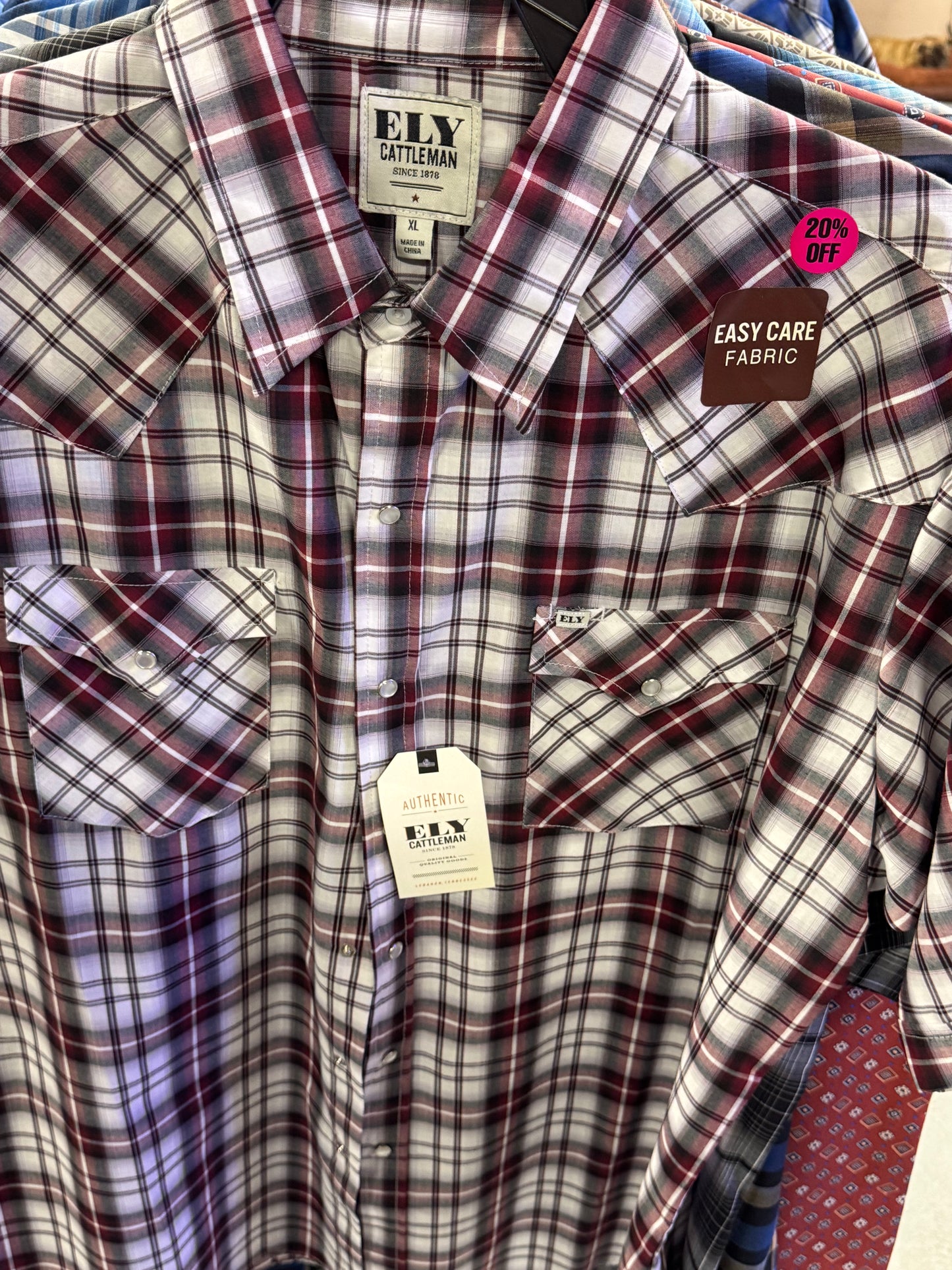 Thin Short Sleeve Ely Cattleman Shirts Page 1