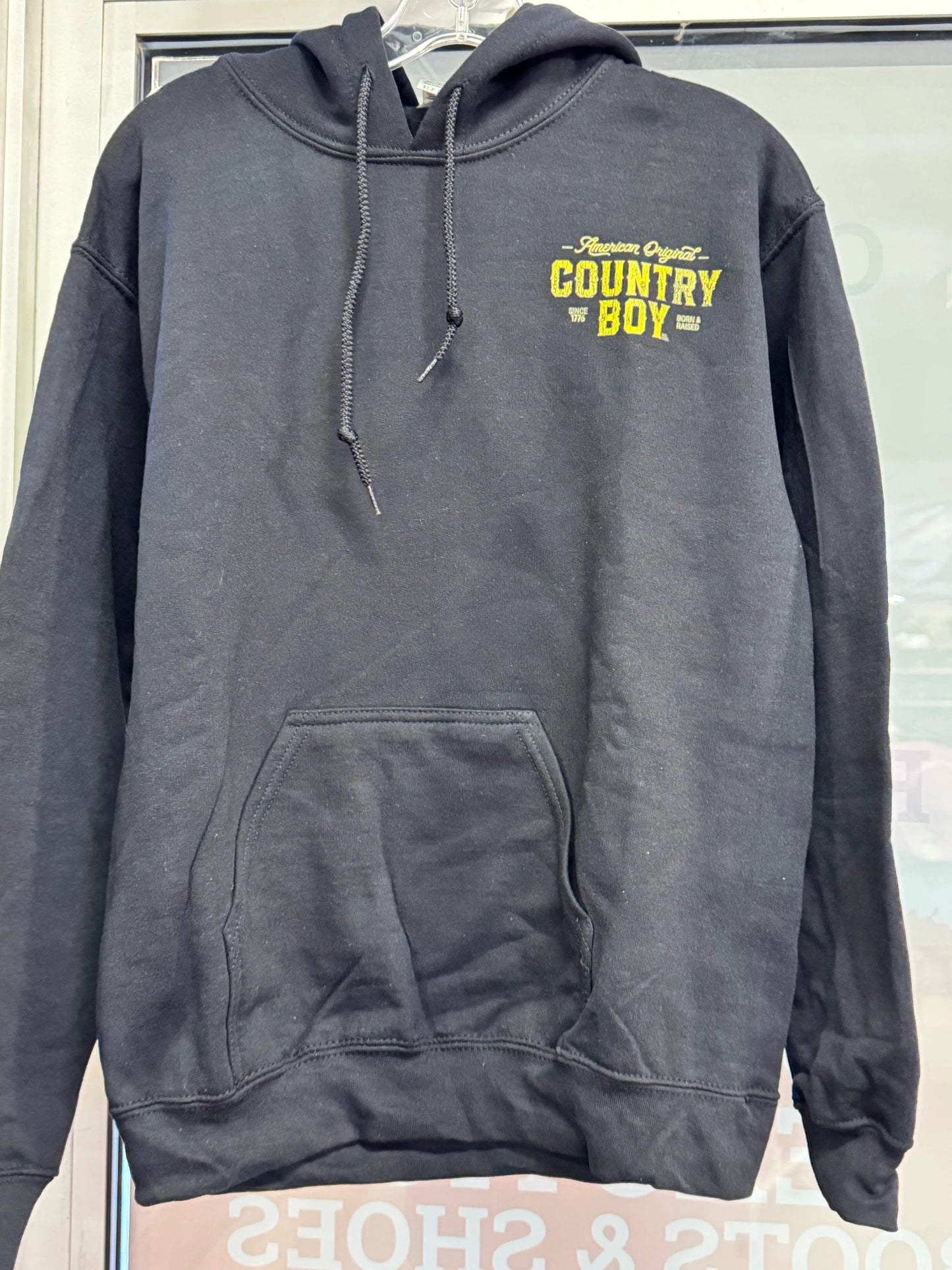 Country Boy Hoodie For Outdoors And Everyday Wear, Rugged Warm Fleece Sweatshirt For Work And Casual by Wild West Outfitters
