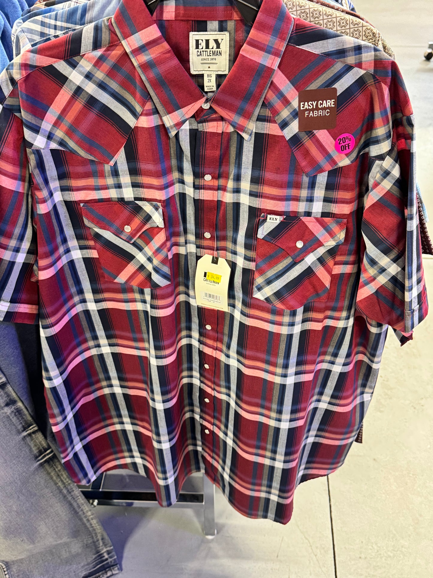 Thin Short Sleeve Ely Cattleman Shirts Page 2