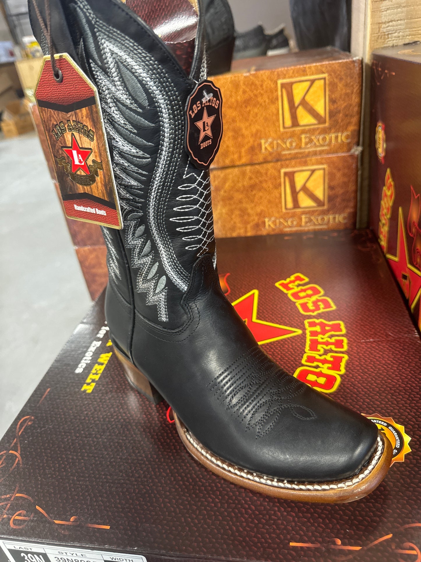 Los Altos Black Women's Cowgirl Boots