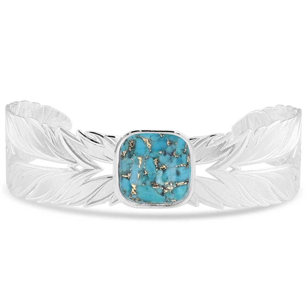 Montana Silversmiths American Made Silver Feather Bracelet Handcrafted In The United States Western Style by Wild West Outfitters