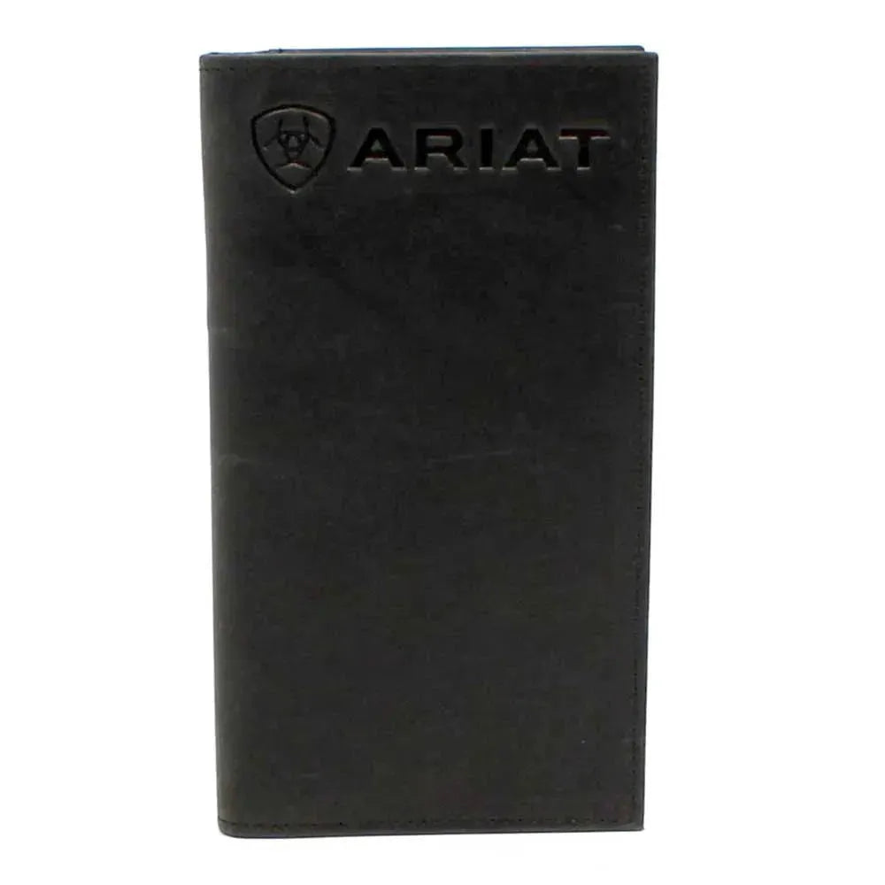 Ariat Black Embossed Logo - Men's Rodeo Wallet
