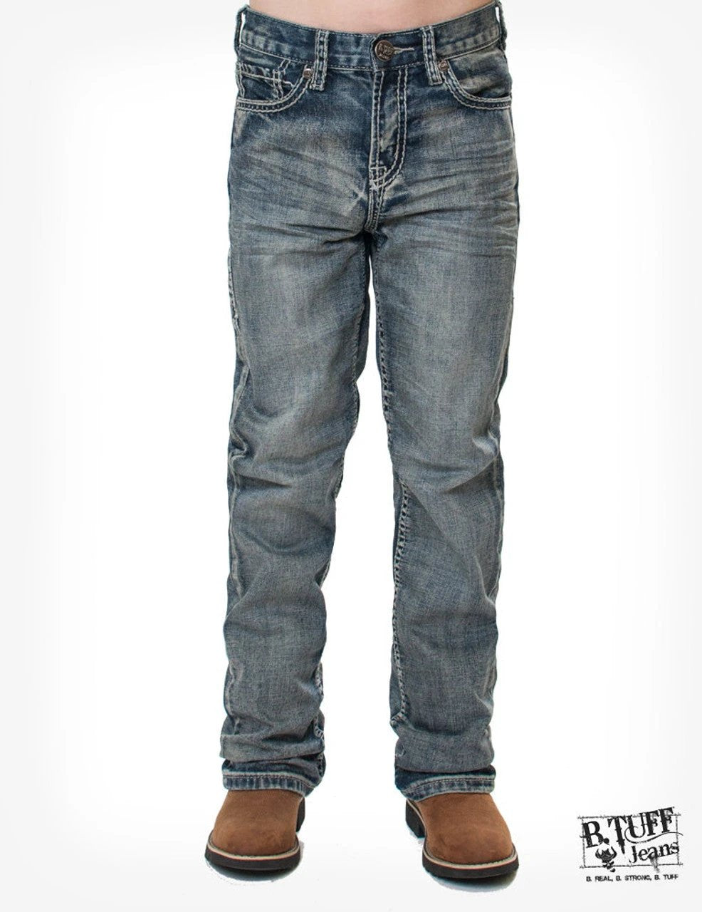 B Tuff Boys Jeans Durable Active Kids Jeans For Playful Adventures And All Day Comfort by B. Tuff