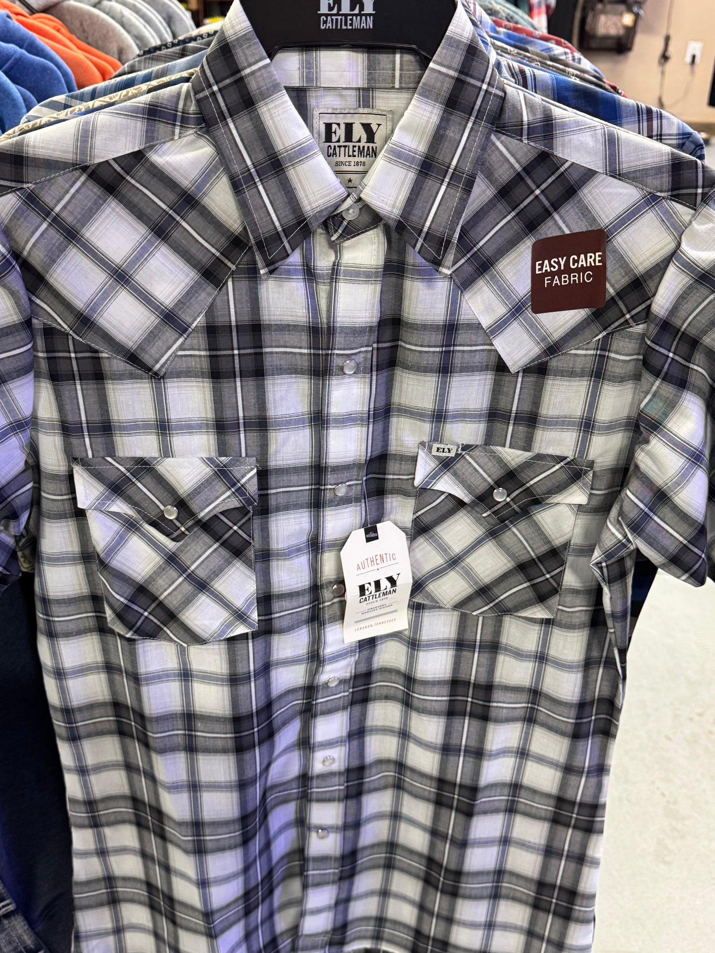 Thin Short Sleeve Ely Cattleman Shirts Page 1