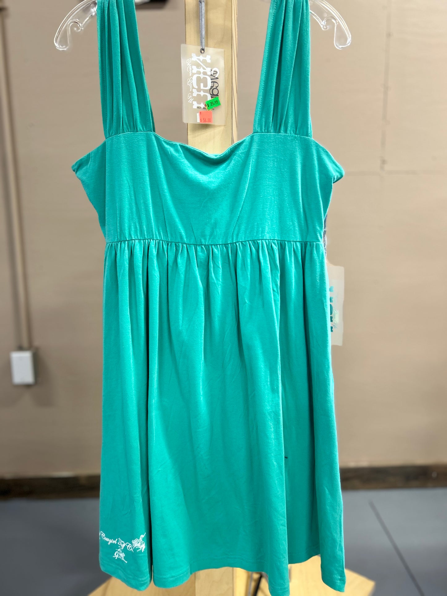Teal Strap Cover Up Dress