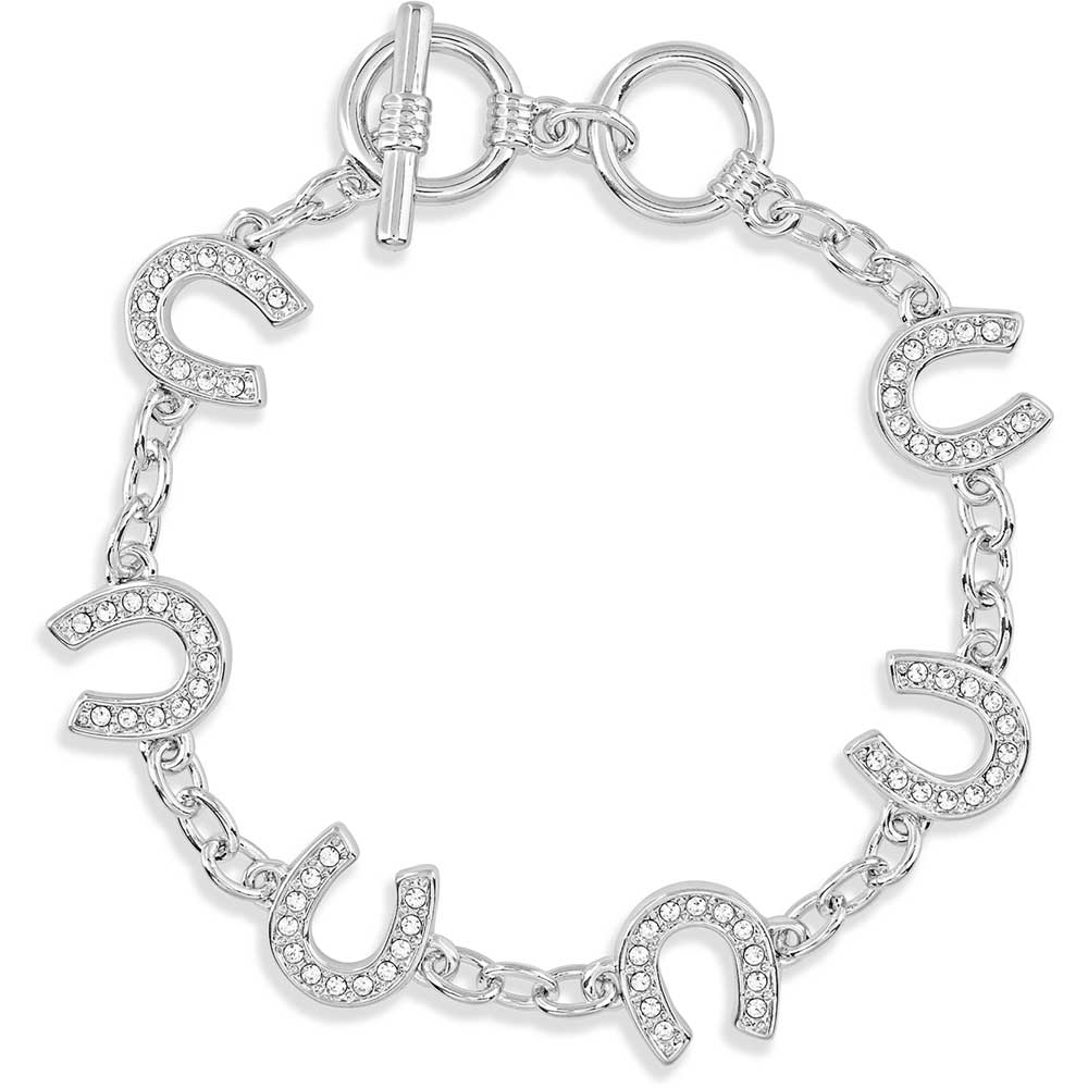 Montana Silversmiths Silver Horseshoe Charm Bracelet