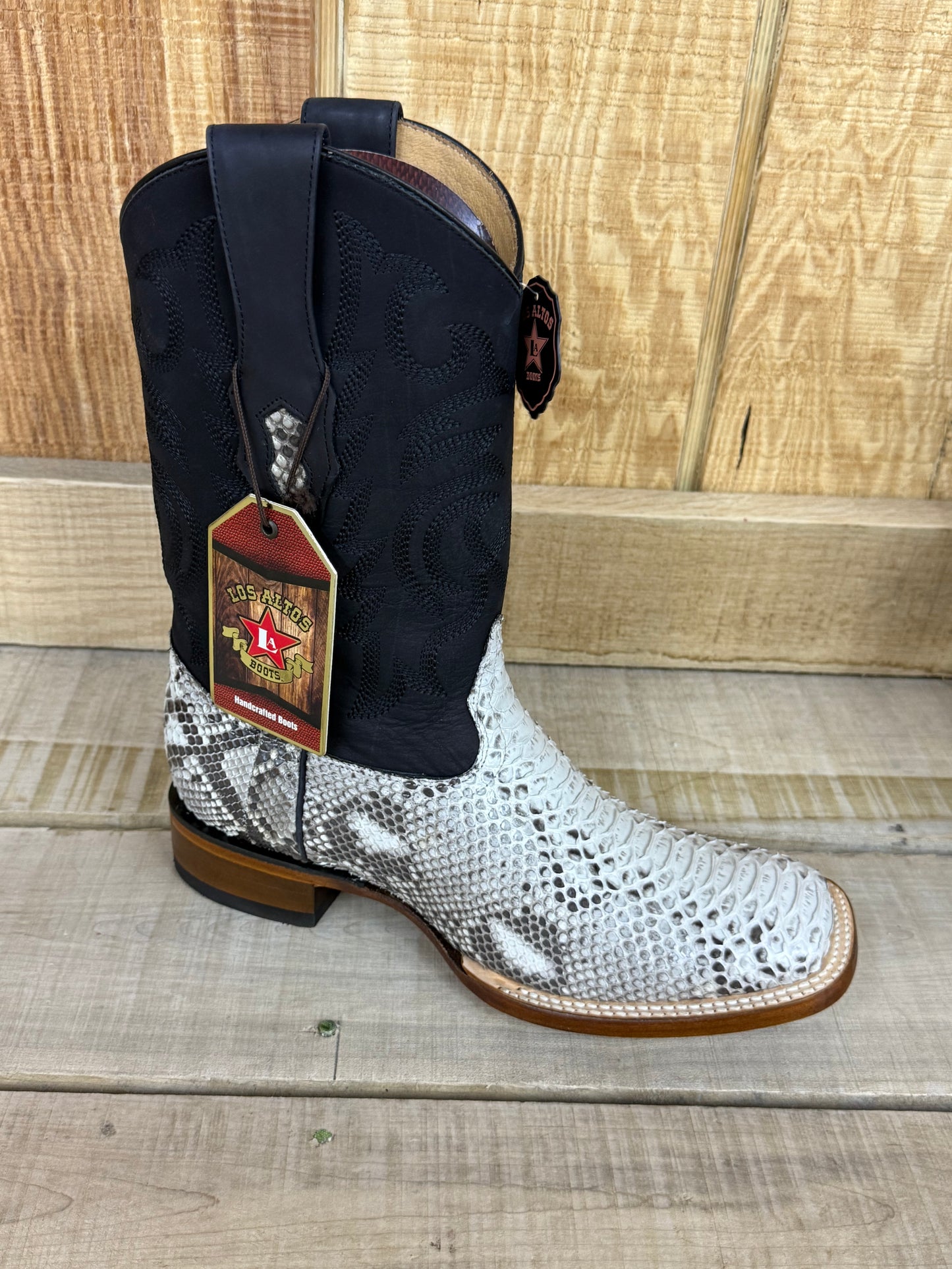 Exotic Los Altos Natural Python Men’s Cowboy Boots