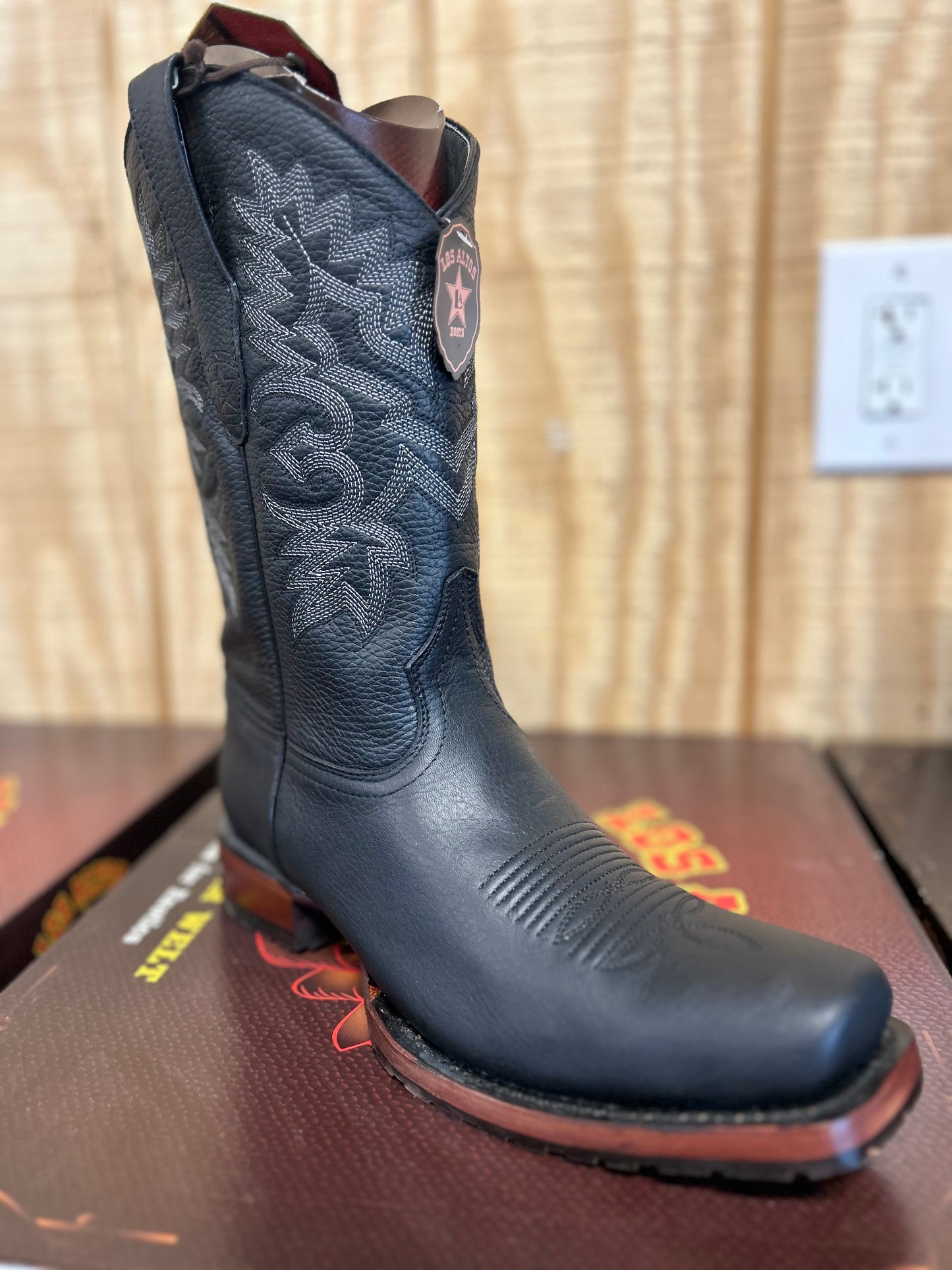 Los Altos Black Men's Cowboy Boot