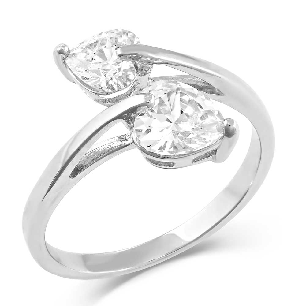 Montana Silversmiths Lily Pad Crystal Wrap Ring One Size Fits All