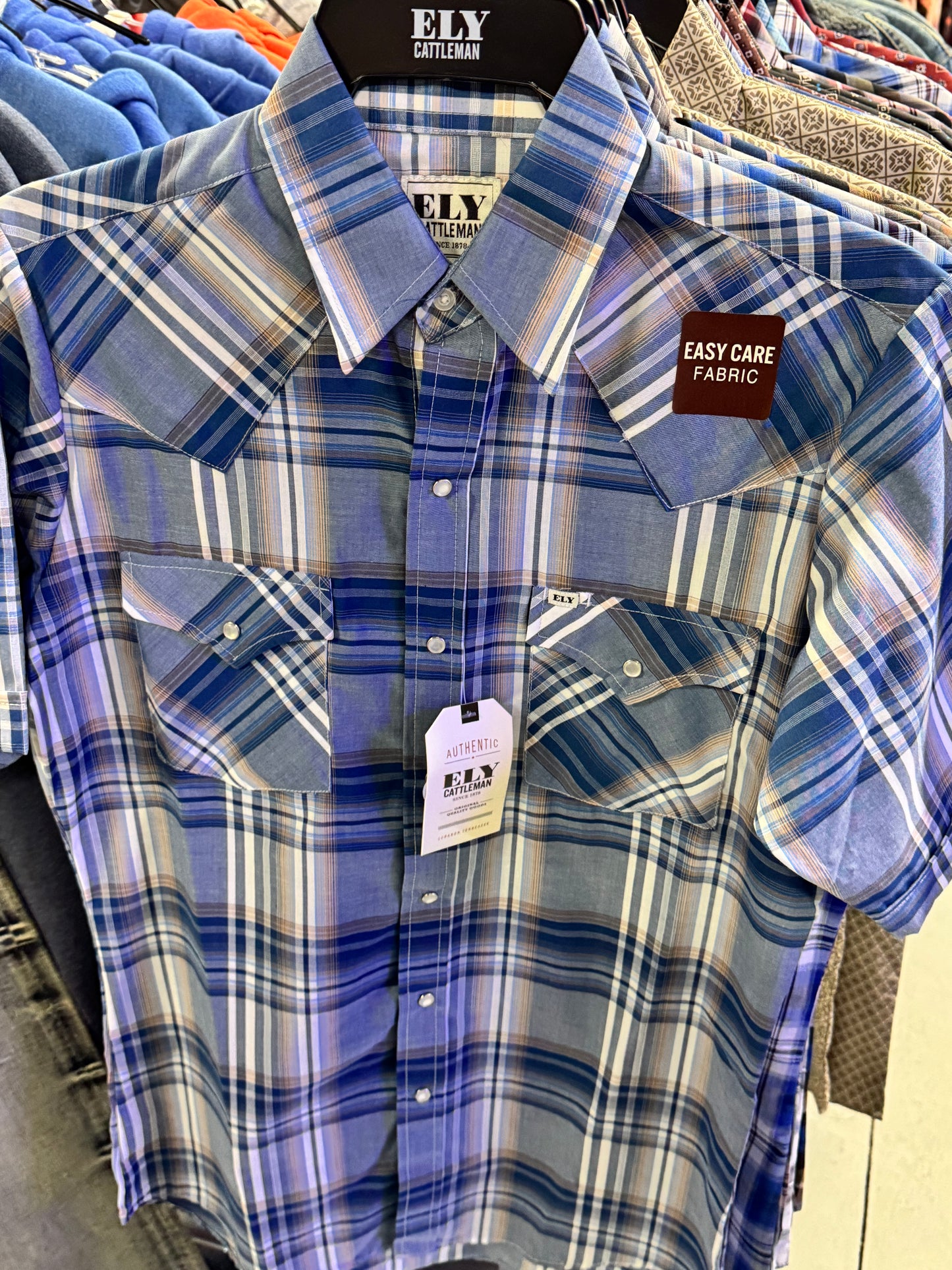 Thin Short Sleeve Ely Cattleman Shirts Page 1