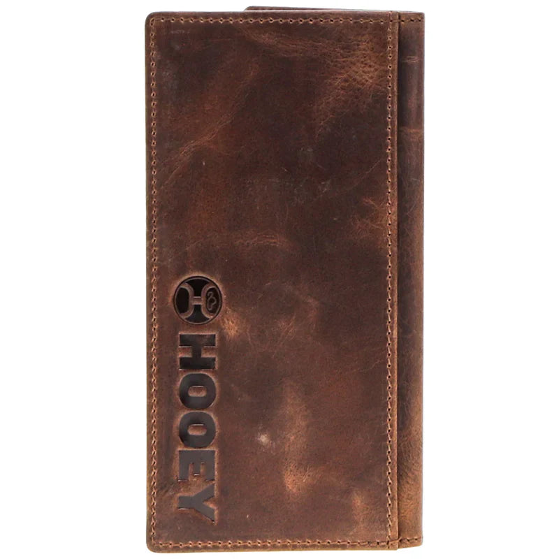 HOOey "2.0" Hands-Up Logo (Brown/Black/Turquoise) - Men's Rodeo Wallet