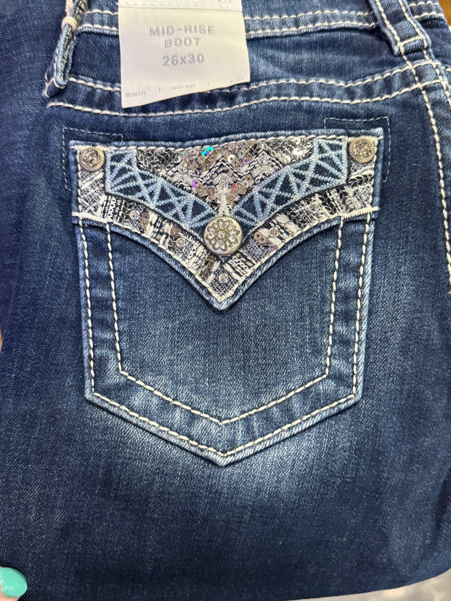 Miss Me Dark Blue Women's Jean