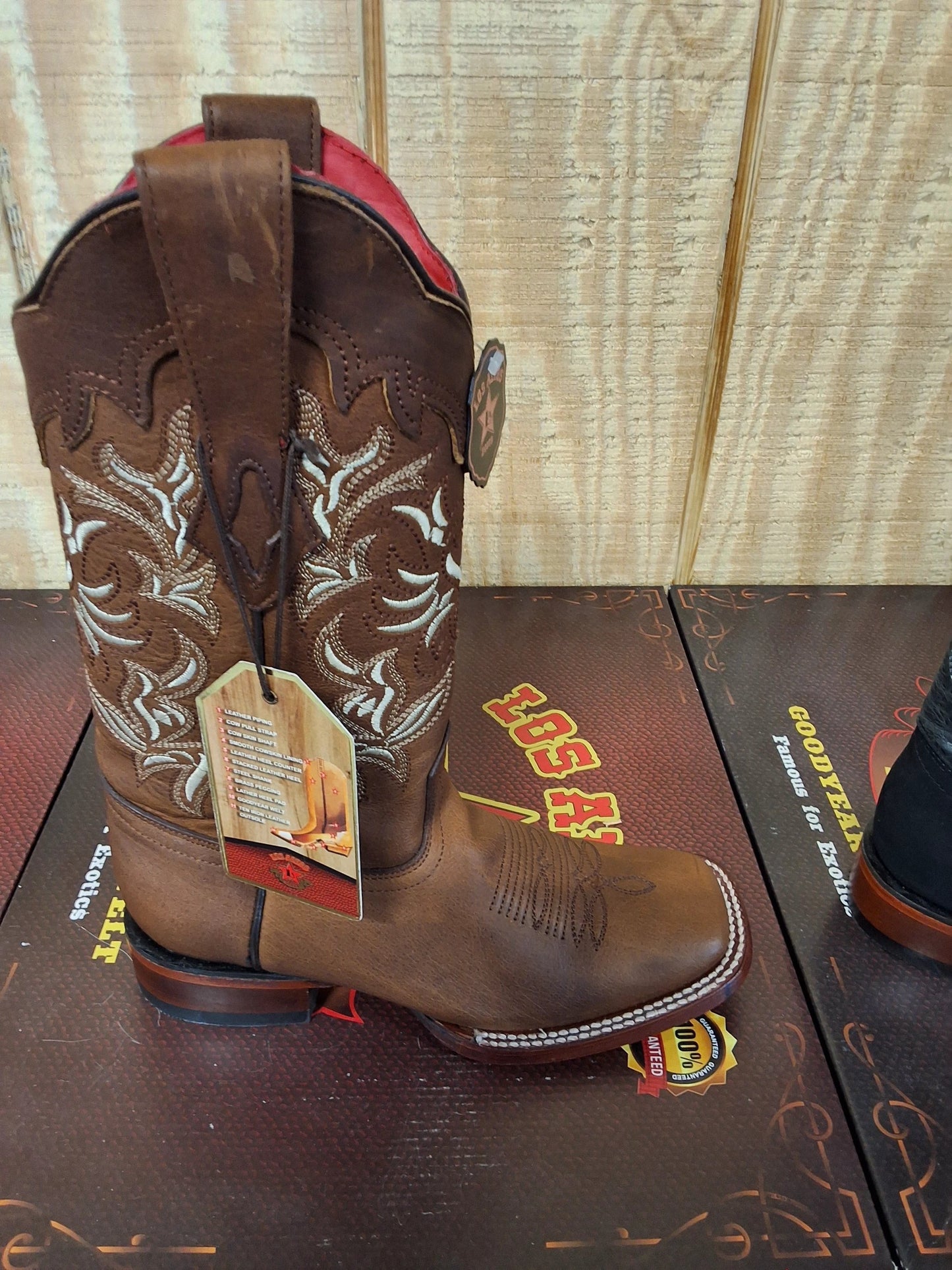 Los Altos Walnut Women's Cowgirl Boot Rage Walnut Western Silhouette With All Day Comfort by Los Altos