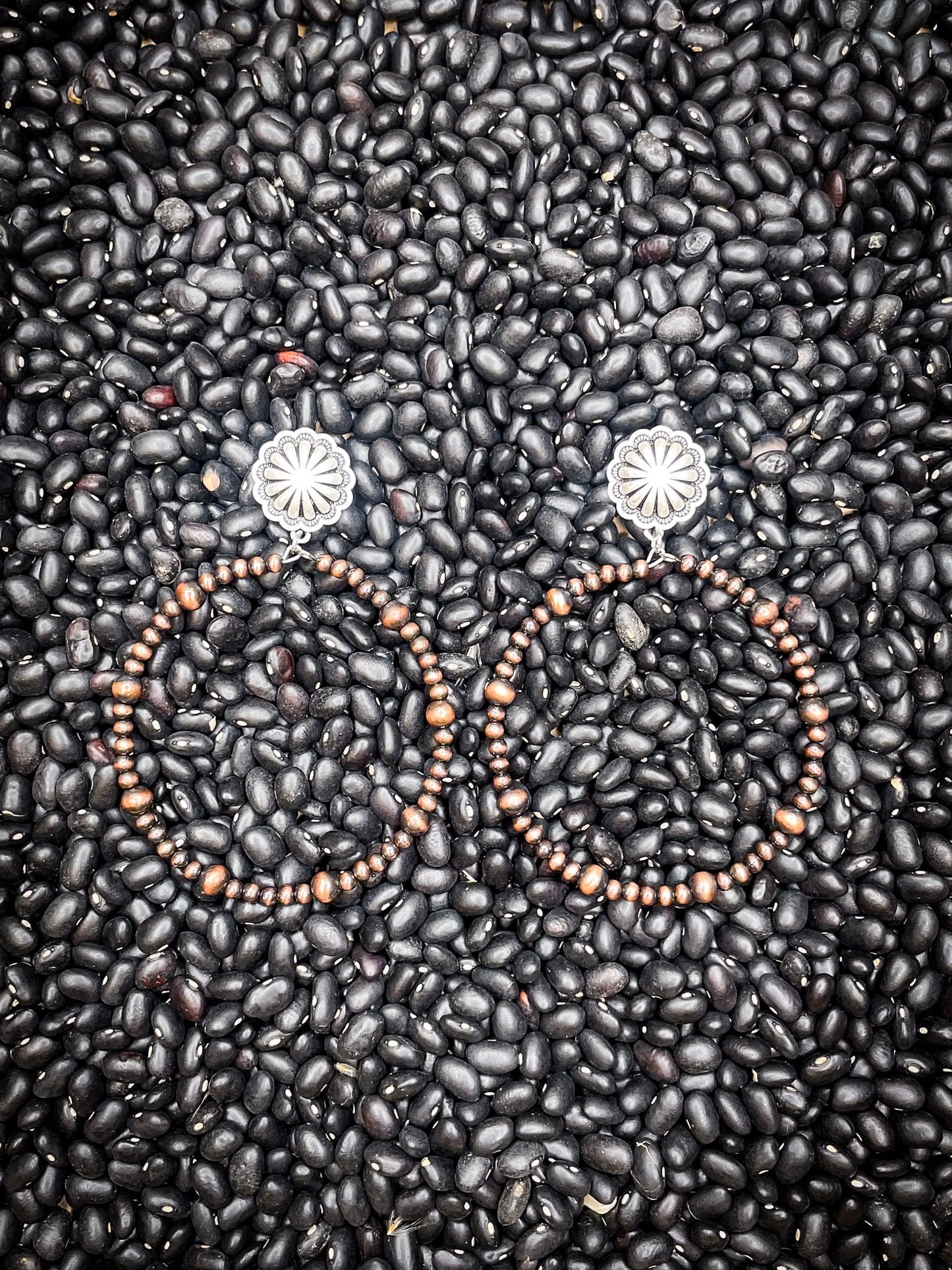 Dixie Stud Hoop Fashion Earrings - Copper