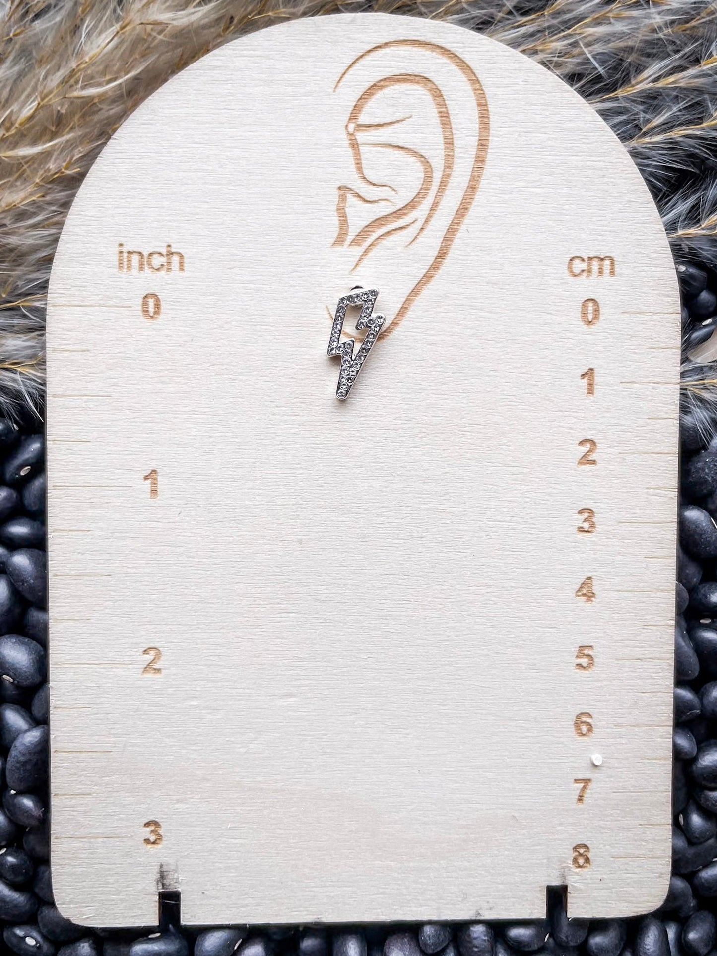 Jewel Stud Fashion Earrings - Silver