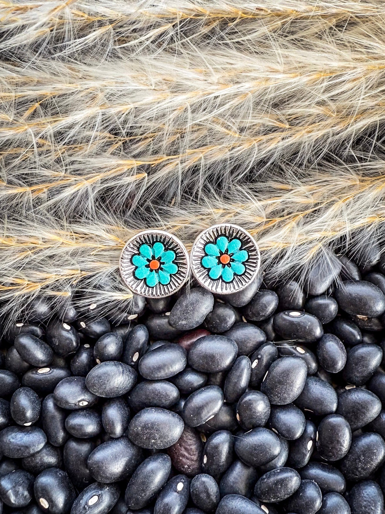 Flourish Flower Stud Fashion Earrings
