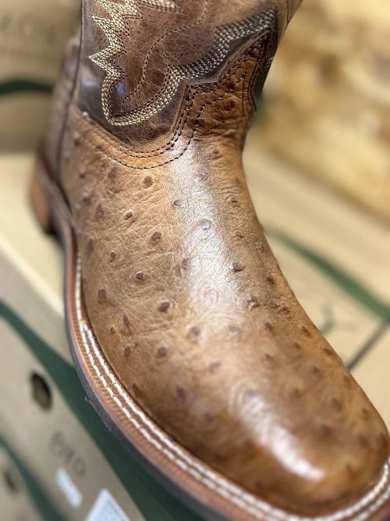 Smoky Mountain Cognac Brown Mens Cowboy Boots Durable Leather Western Boots For Everyday Wear by Smoky Mountain Boots