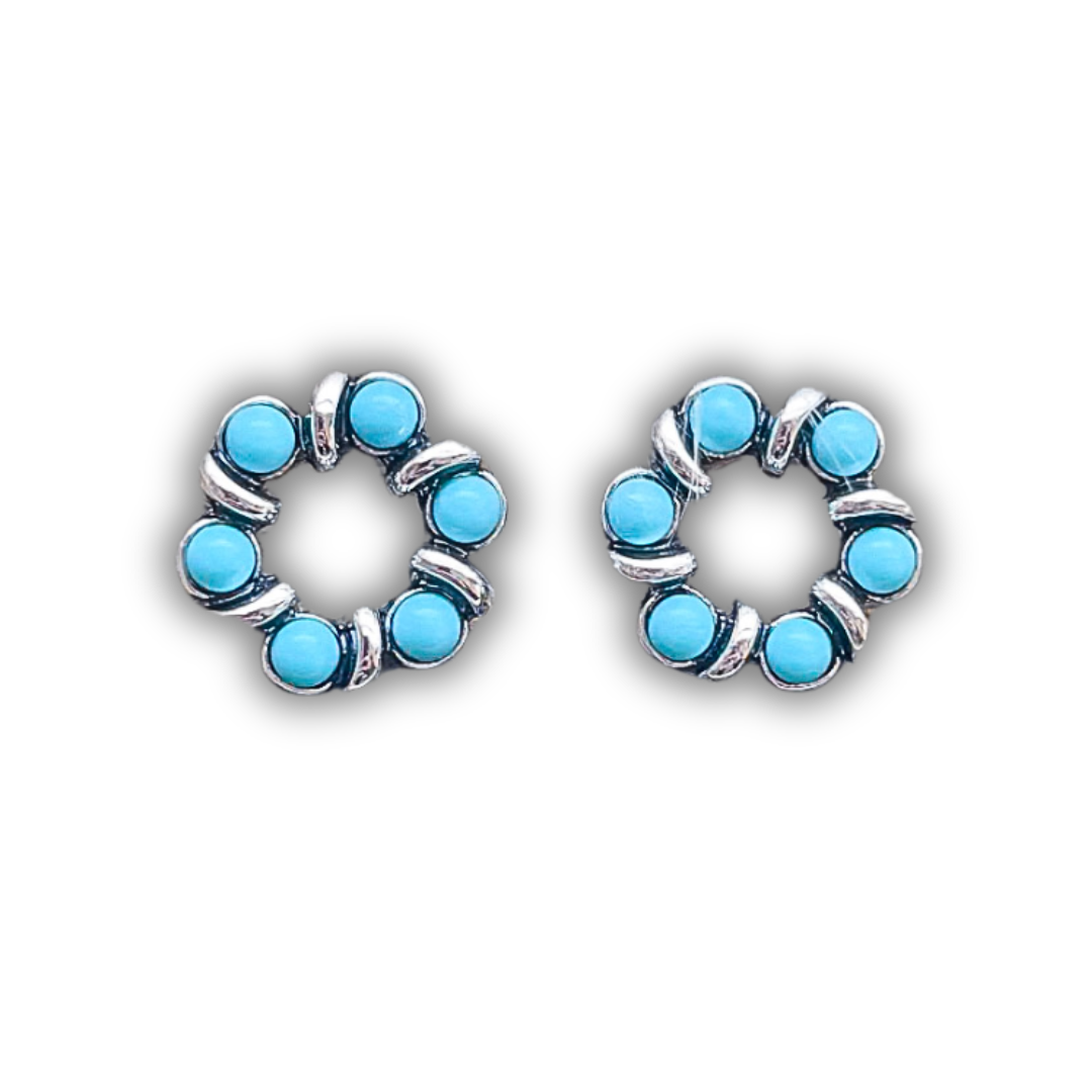Boone Stud Fashion Earring - Turquoise