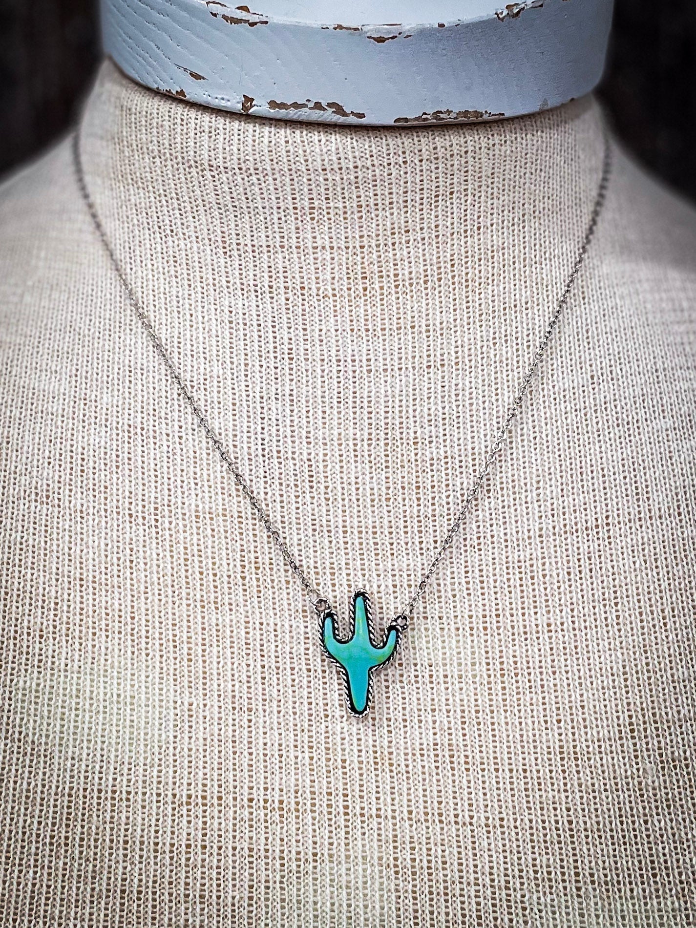 Cactus Pendant Fashion Necklace
