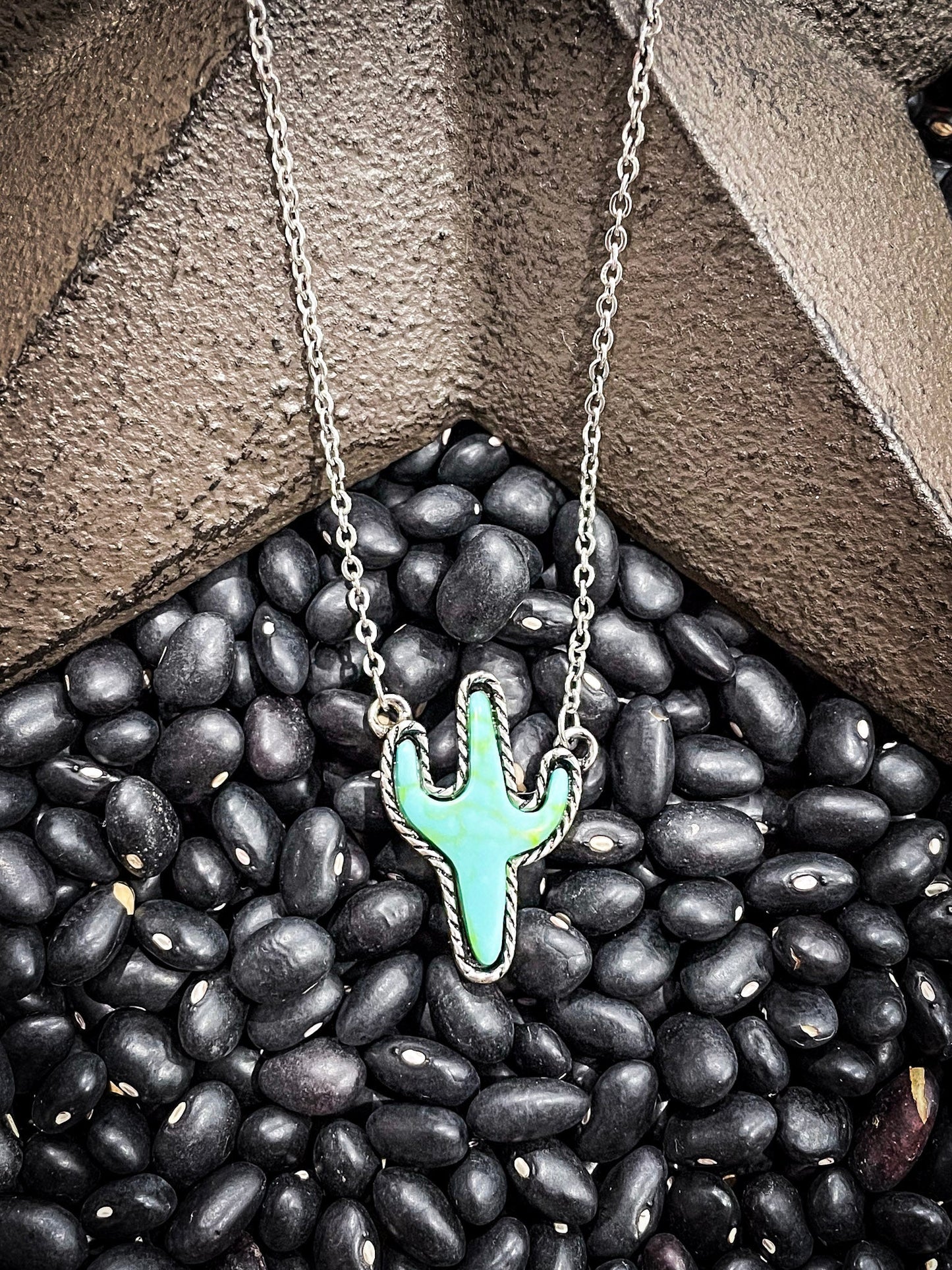 Cactus Pendant Fashion Necklace