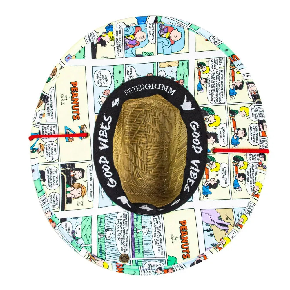 Peter Grimm Peanuts Comic Strip Junior - Childrens Straw Lifeguard Hat