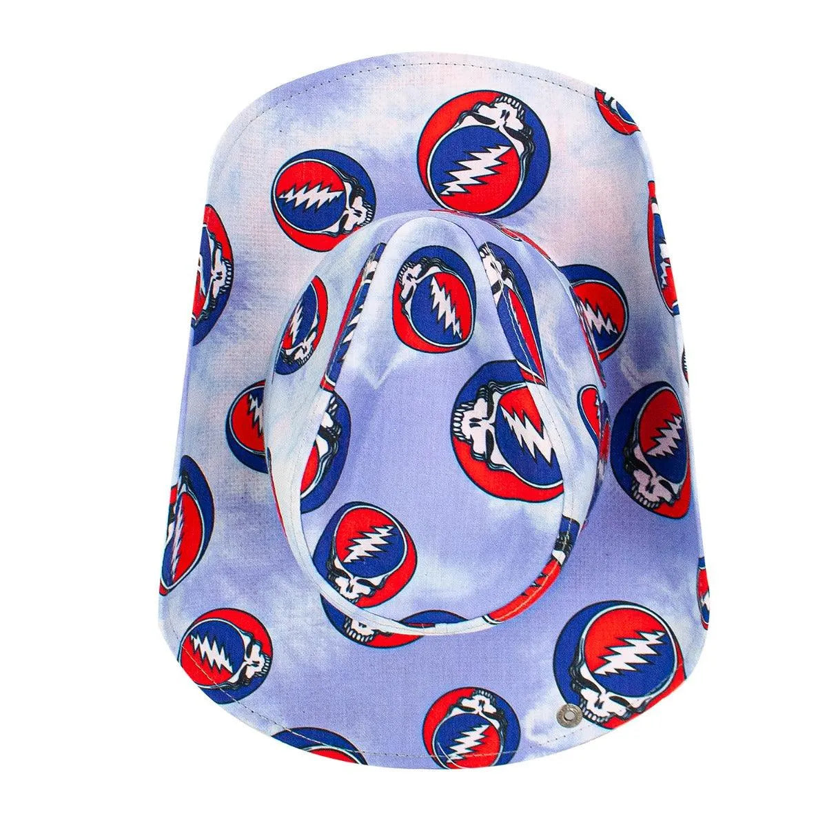 Peter Grimm Grateful Dead SYF (Steal Your Face) Drifter - Cotton Cowboy Hat