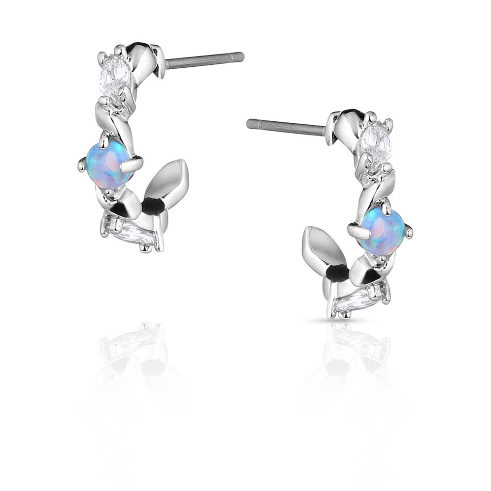 Montana Silversmiths River Bend Opal CZ Earrings