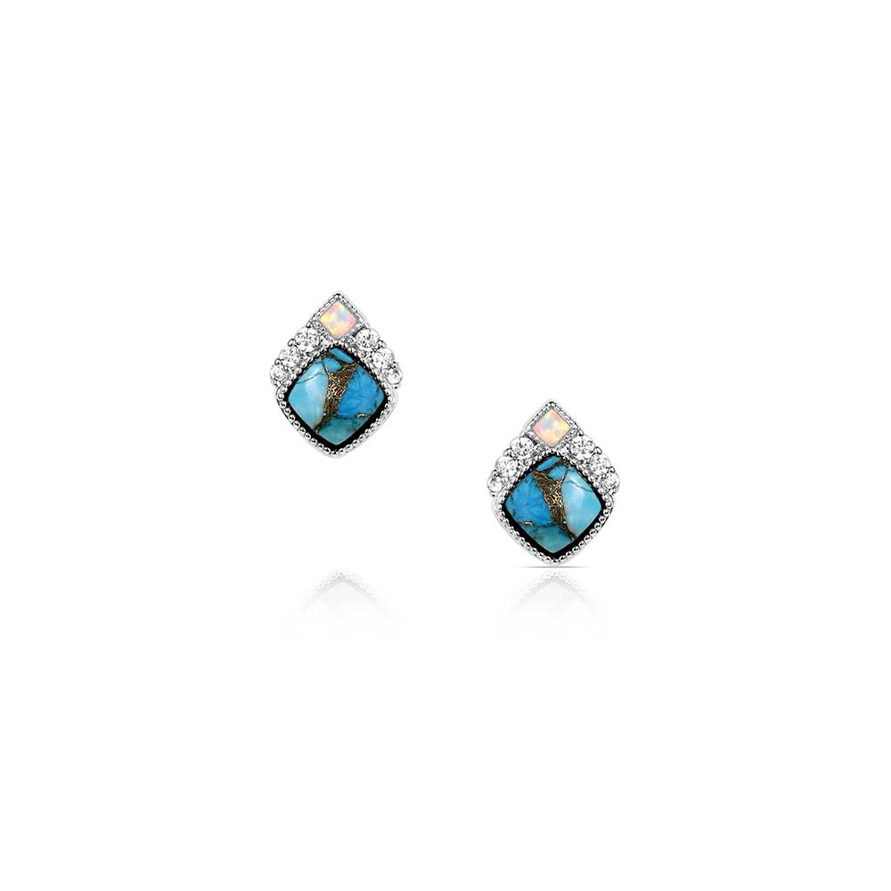 Montana Silversmiths Crowned Glacier Earrings