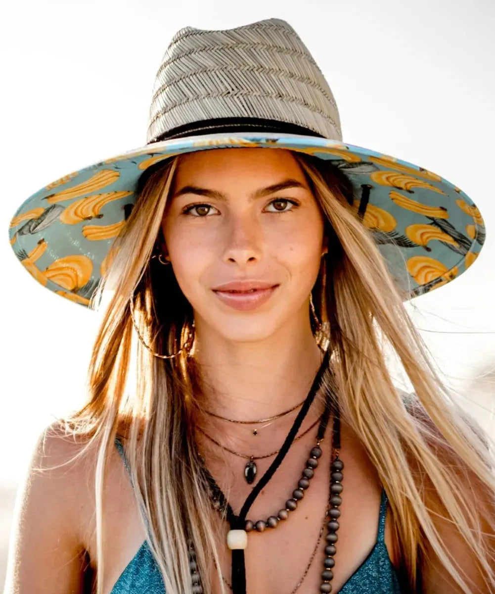 Peter Grimm Go Bananas - Rye Straw Lifeguard Hat