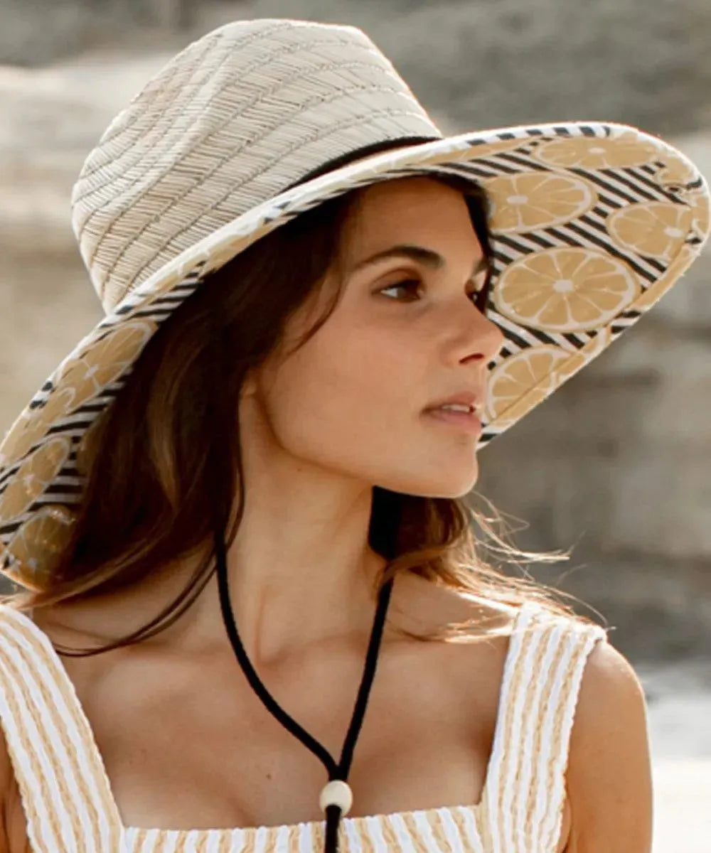 Peter Grimm Lemonade Lifeguard - Rye Straw Lifeguard Hat
