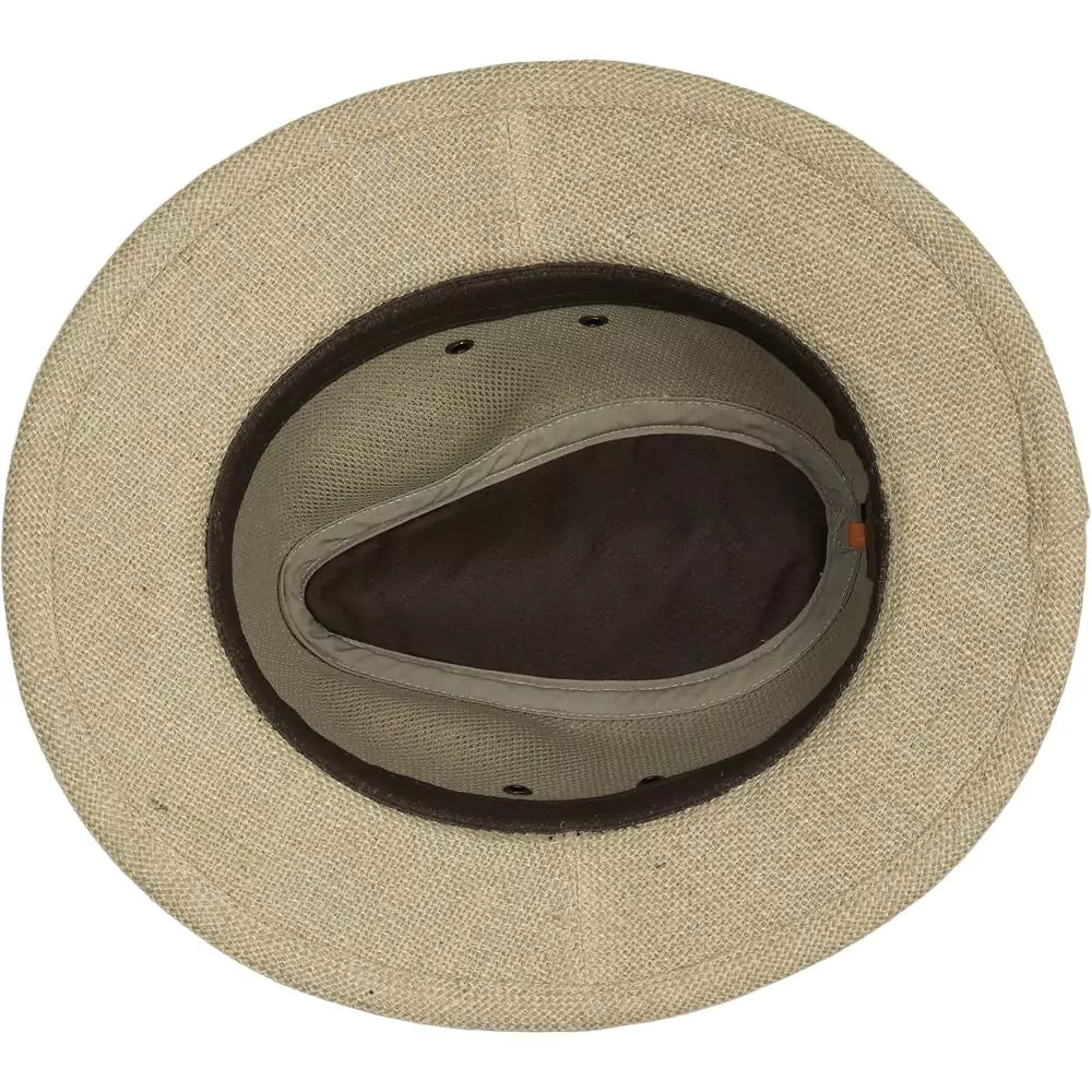 Dorfman Pacific Marsing - Hemp Straw Outback Fedora Hat (Closeout)