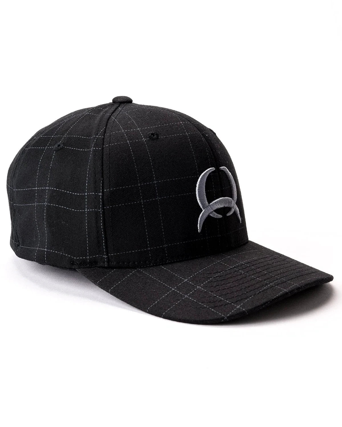 Cinch Flexfit Mens Small Medium Black Grid Cap Adjustable Baseball Hat For Men Everyday Wear by Wild West Outfitters