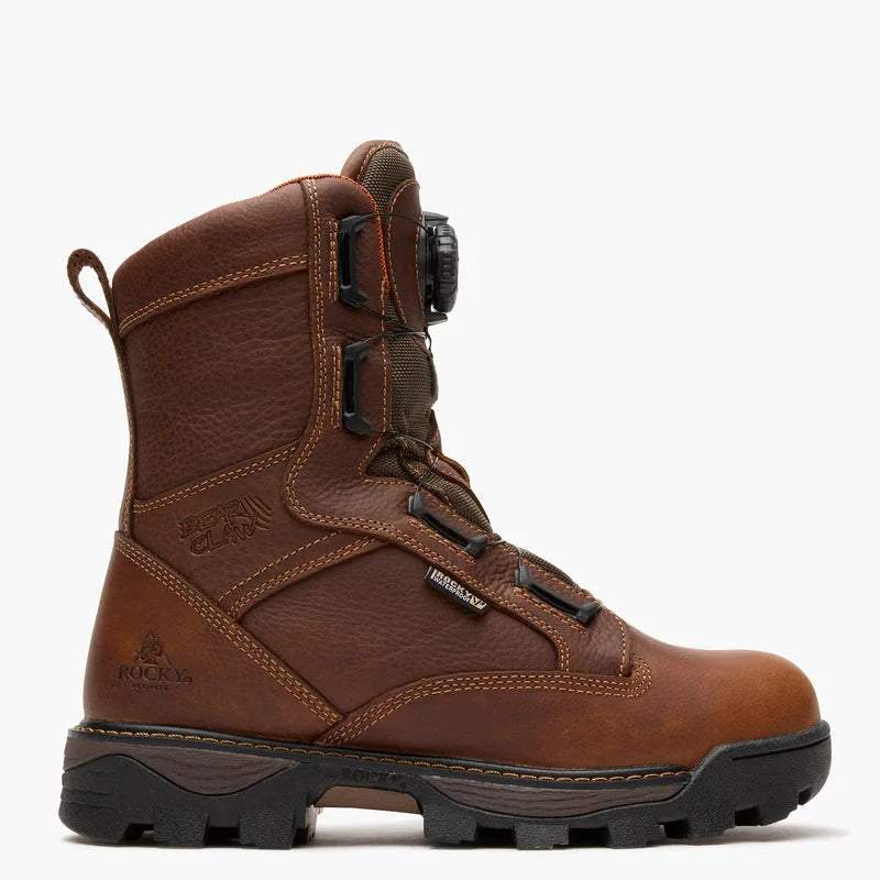 Rocky Bearclaw BOA 800 Gram Thinsulate Insulated Boots for Cold Wet Environments and Traction by Wild West Outfitters