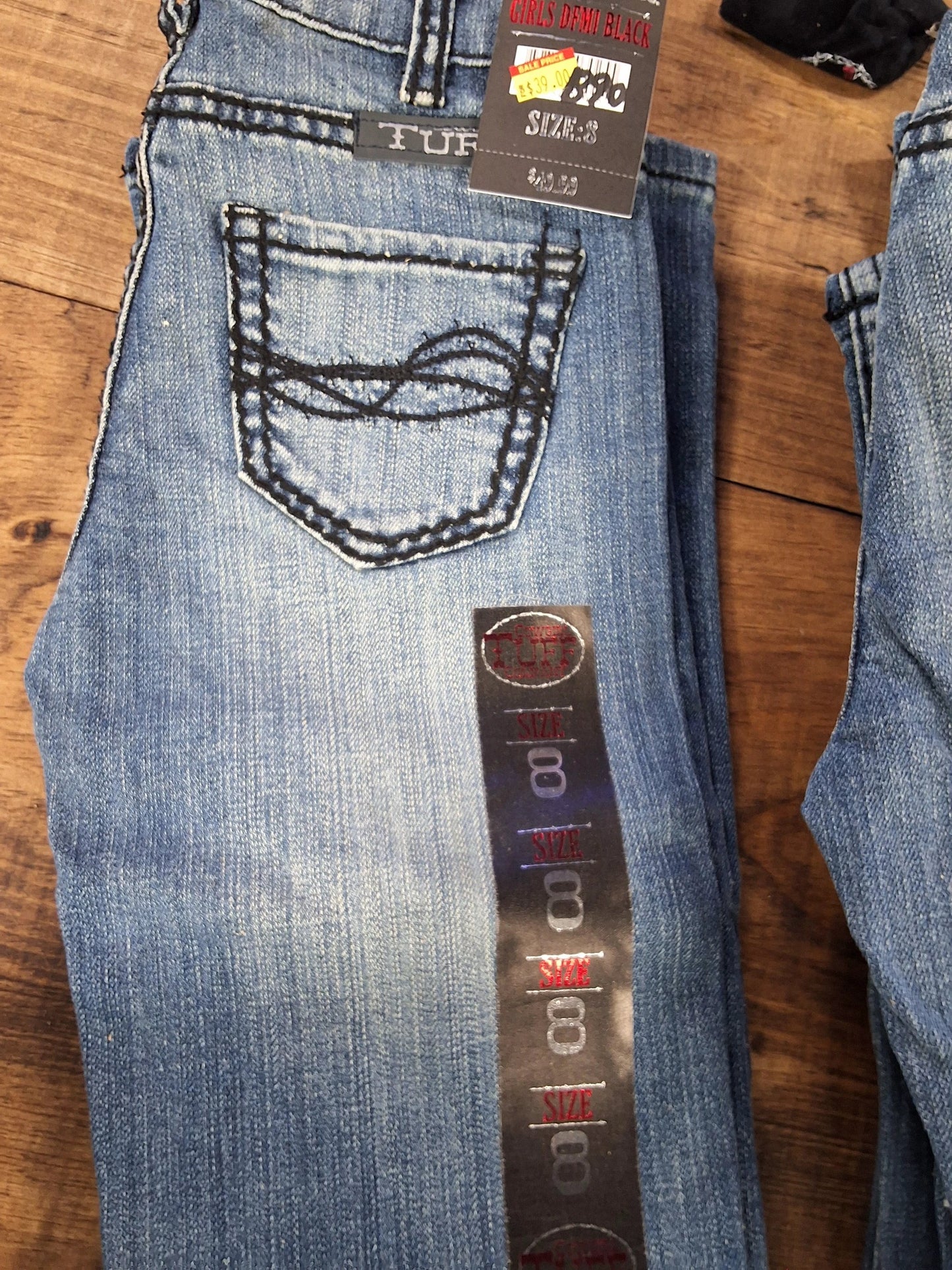 Cowgirl Tuff Demi Black Denim Jeans for Girls Durable Western Style Pants with Easy Care by Cowgirl Tuff