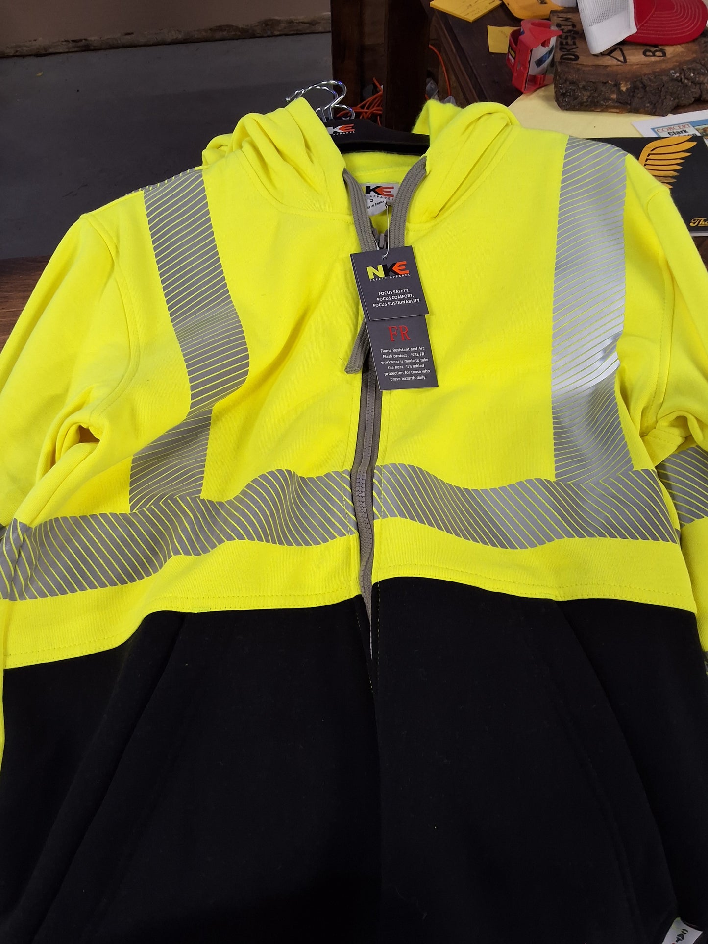 NKE Fire Resistant High Visibility Zipper/Pullover Hoodie