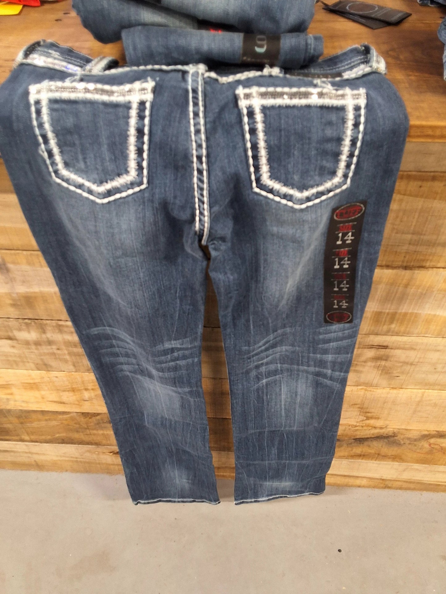 Cowgirl Tuff First Class Jeans for Women and Girls Matching Denim Set for Ranch Chores and Weekend Adventures by Cowgirl Tuff