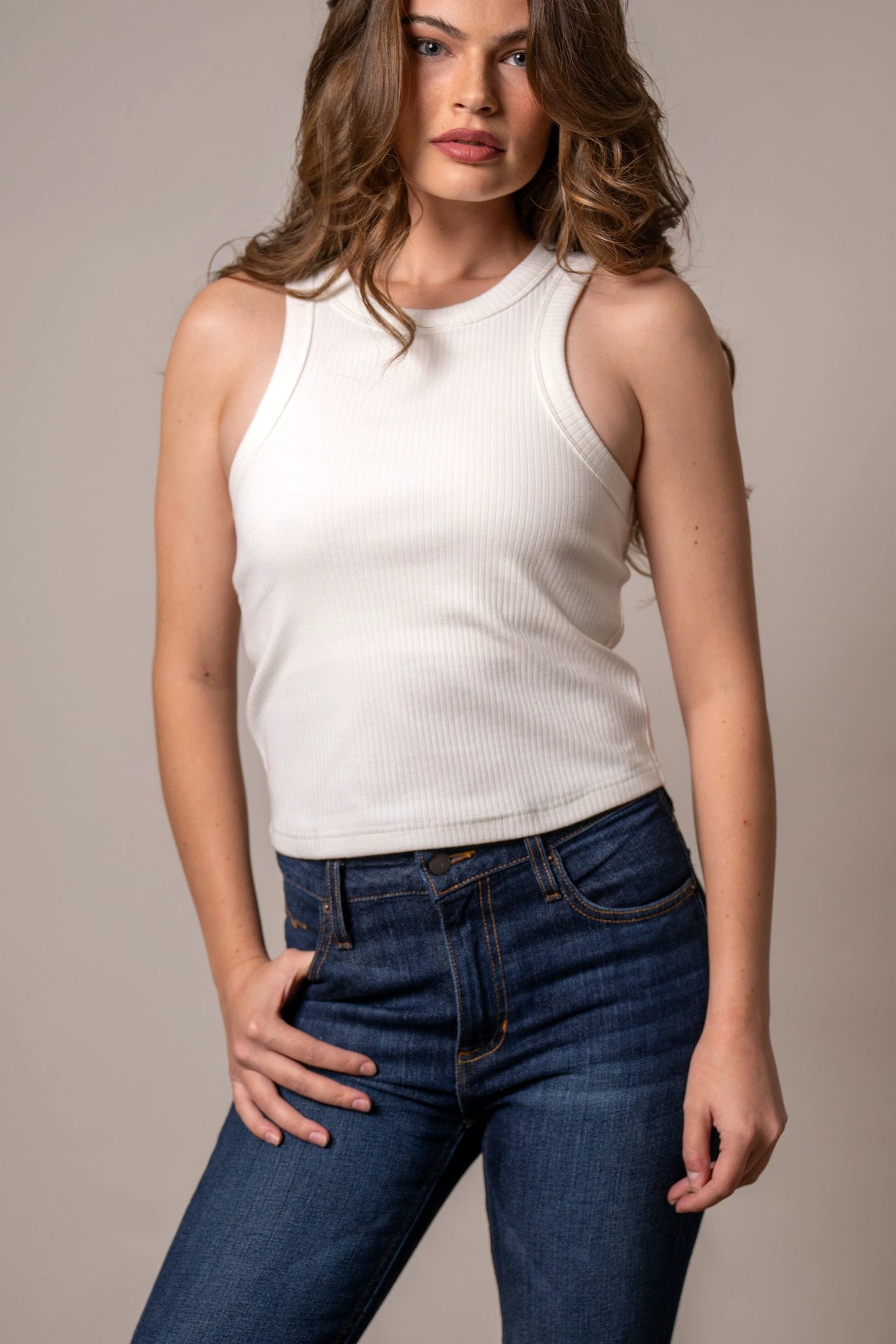 Kimes Ranch Reagan White Tanktop by Wild West Outfitters