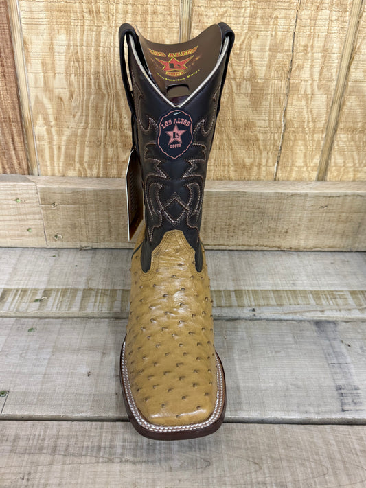 Exotic Los Altos Ostrich Paja Men’s Cowboy Boots