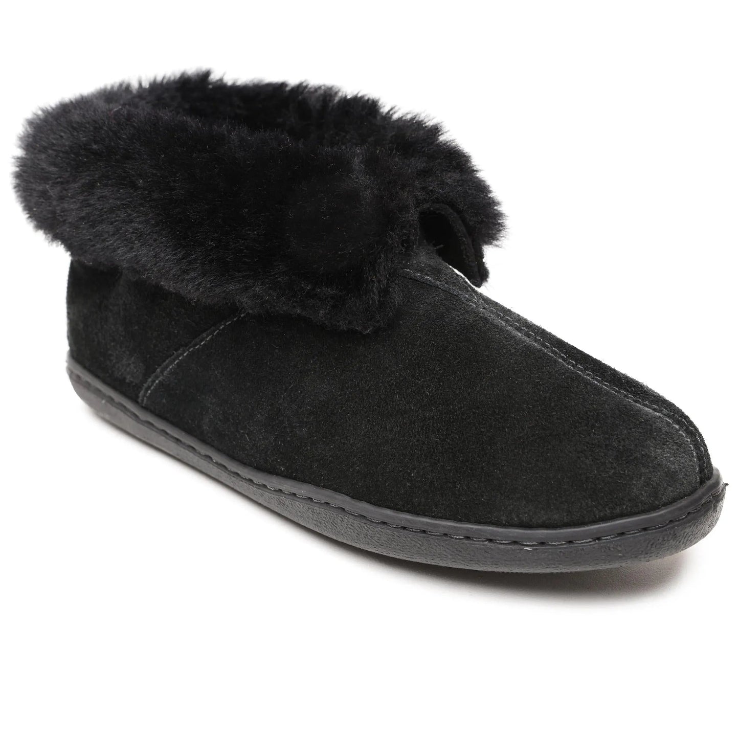 Minnetonka Sheepskin Ankle Boot - Womens Slipper