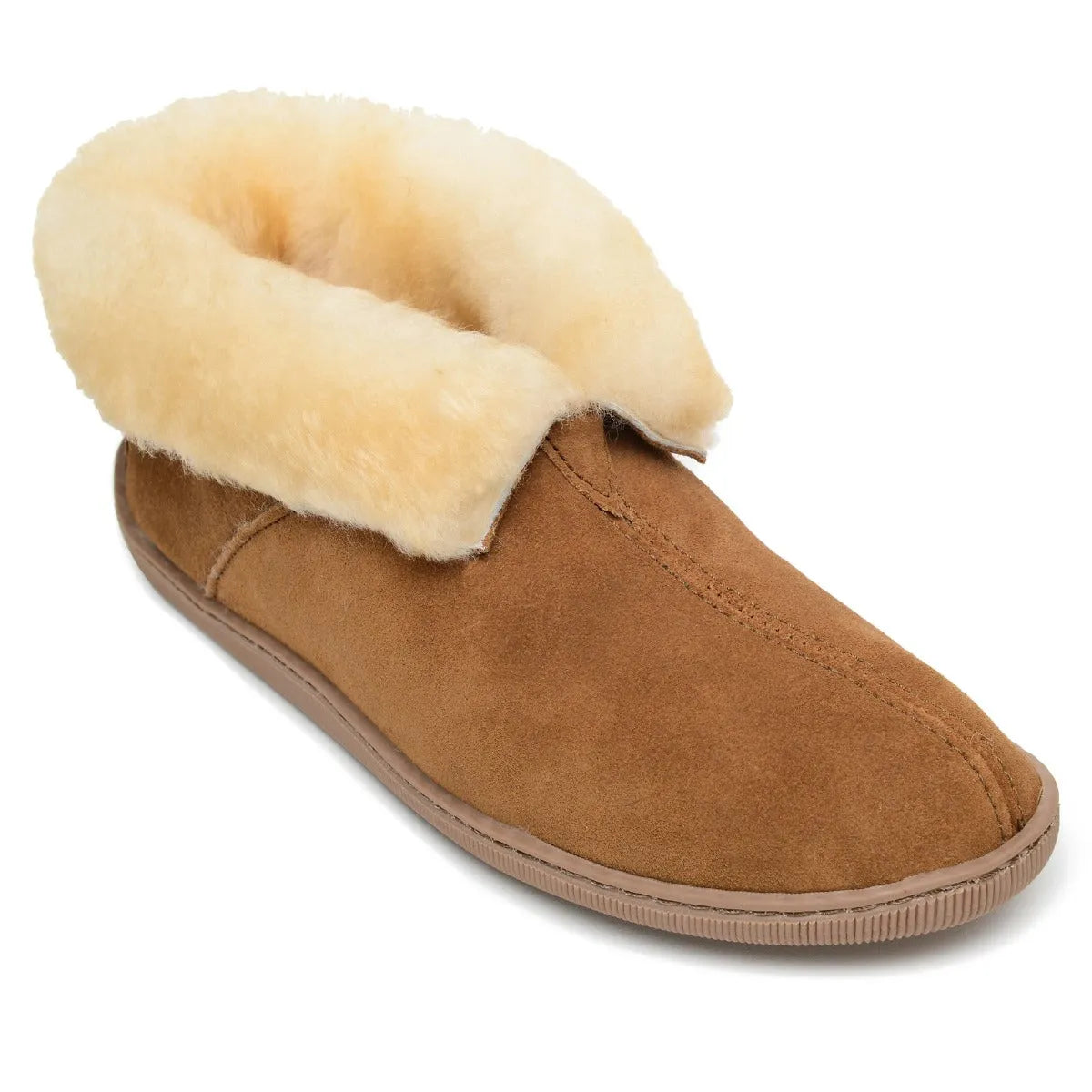 Minnetonka Sheepskin Ankle Boot - Mens Slippers