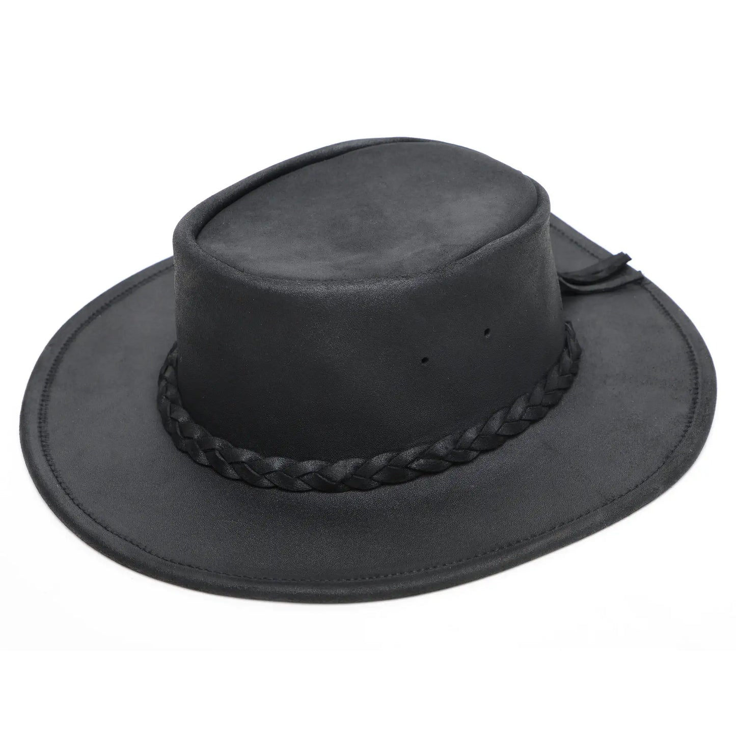 Minnetonka "Fold Up" Hat - Leather Australian Hat