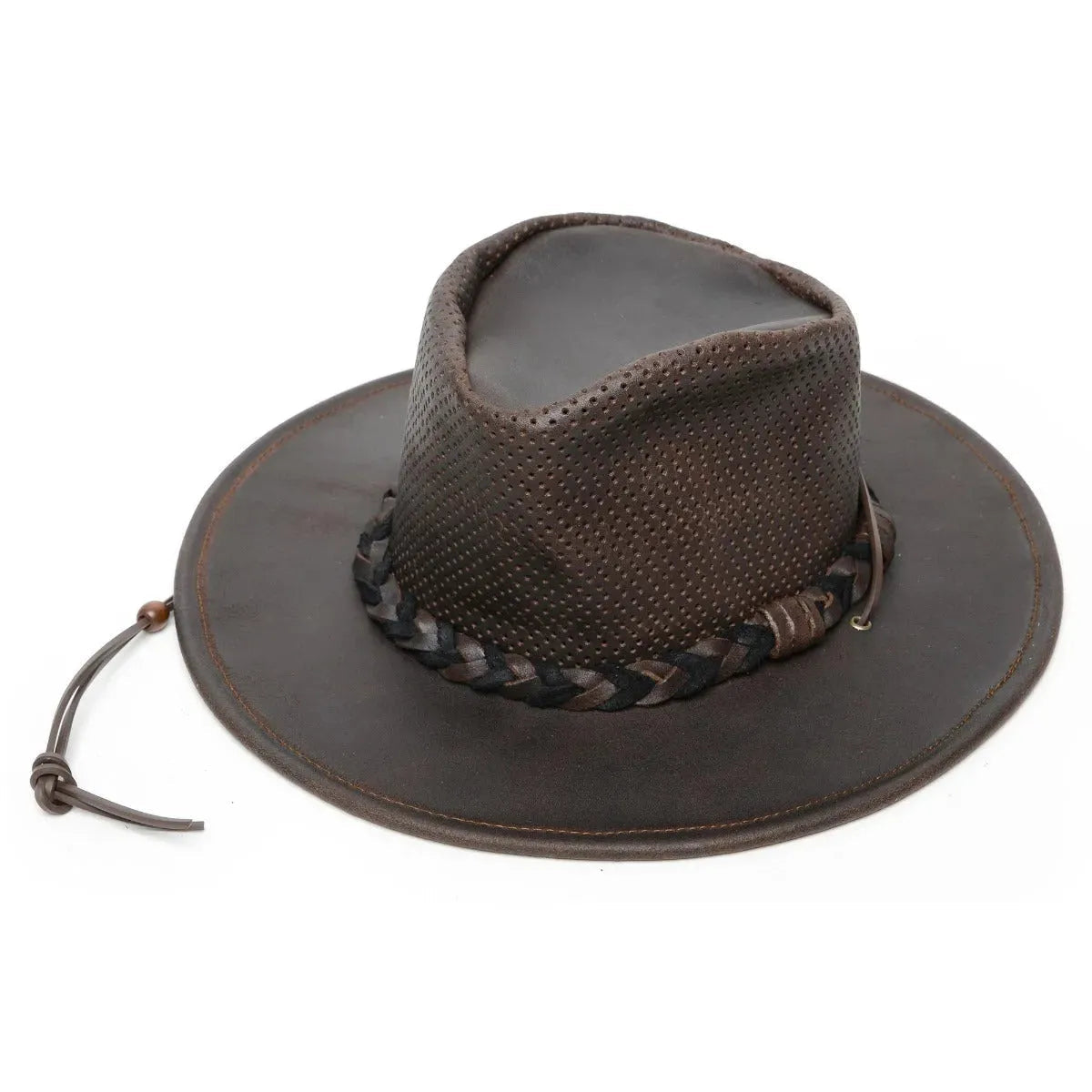 Minnetonka Airflow "Fold Up" Outback - Leather Australian Hat