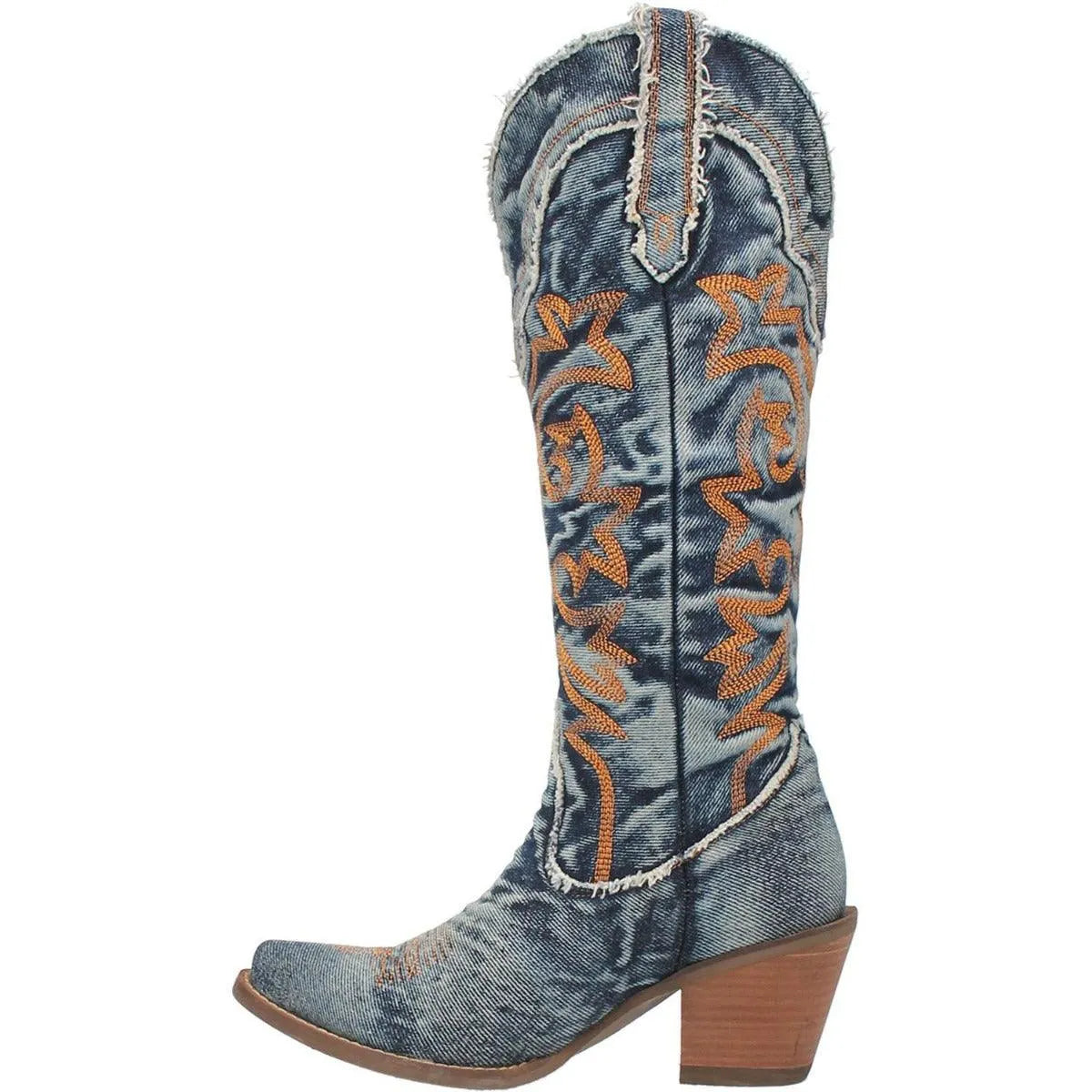 Dingo Texas Tornado-Womens Denim Cowgirl Boot