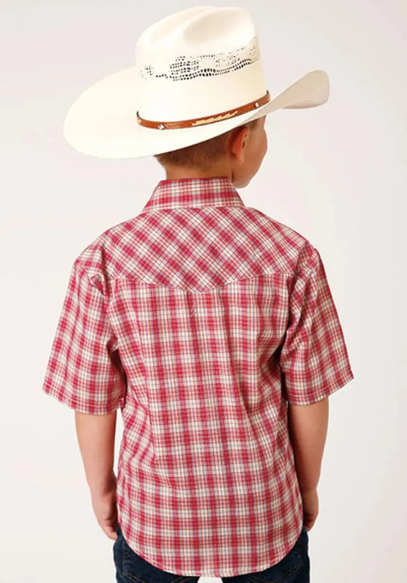 Roper Cherry Blast (Red) - Boy's Western Shirt