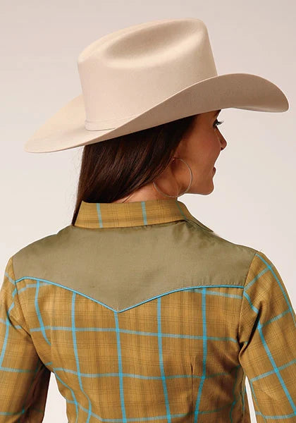 Roper 1714 Fancy Applique (Butterscotch) - Women's Western Shirt