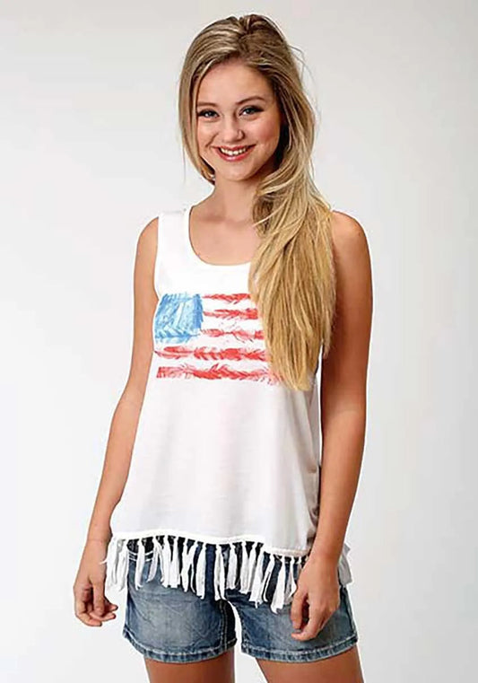 Roper Americana (White) - Women's Tank Top