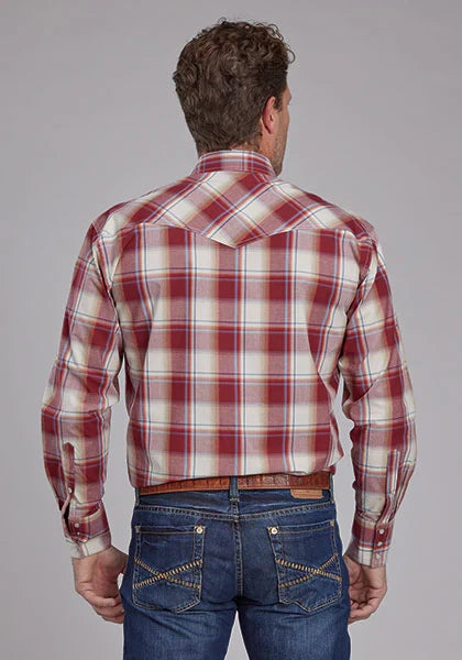 Roper 2160 '57 Chevy Plaid (Red) - Men's Western Shirt
