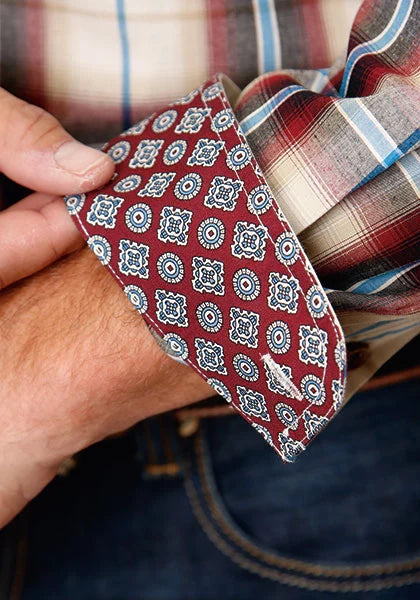 Roper 1661 Canyon Plaid (Red) - Men's Western Shirt